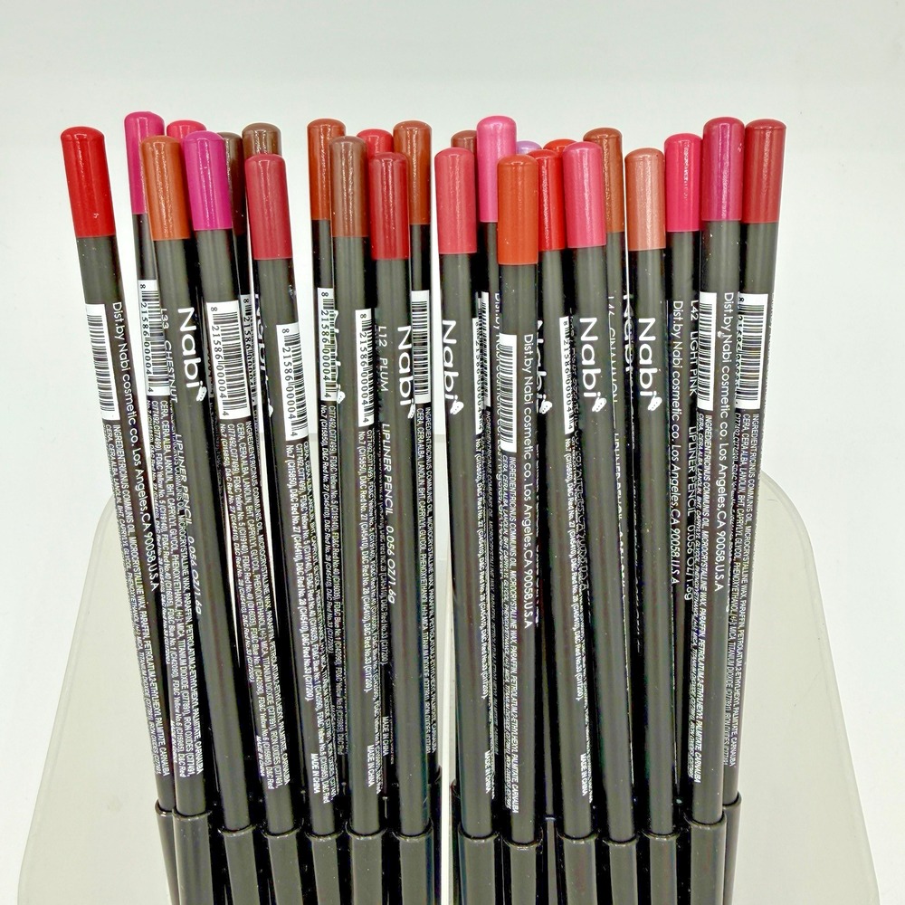 NABI 27 Colors Lip Liner Pencils Set Smooth Liner Various Colors 7.5" Long - Picture 2 of 6